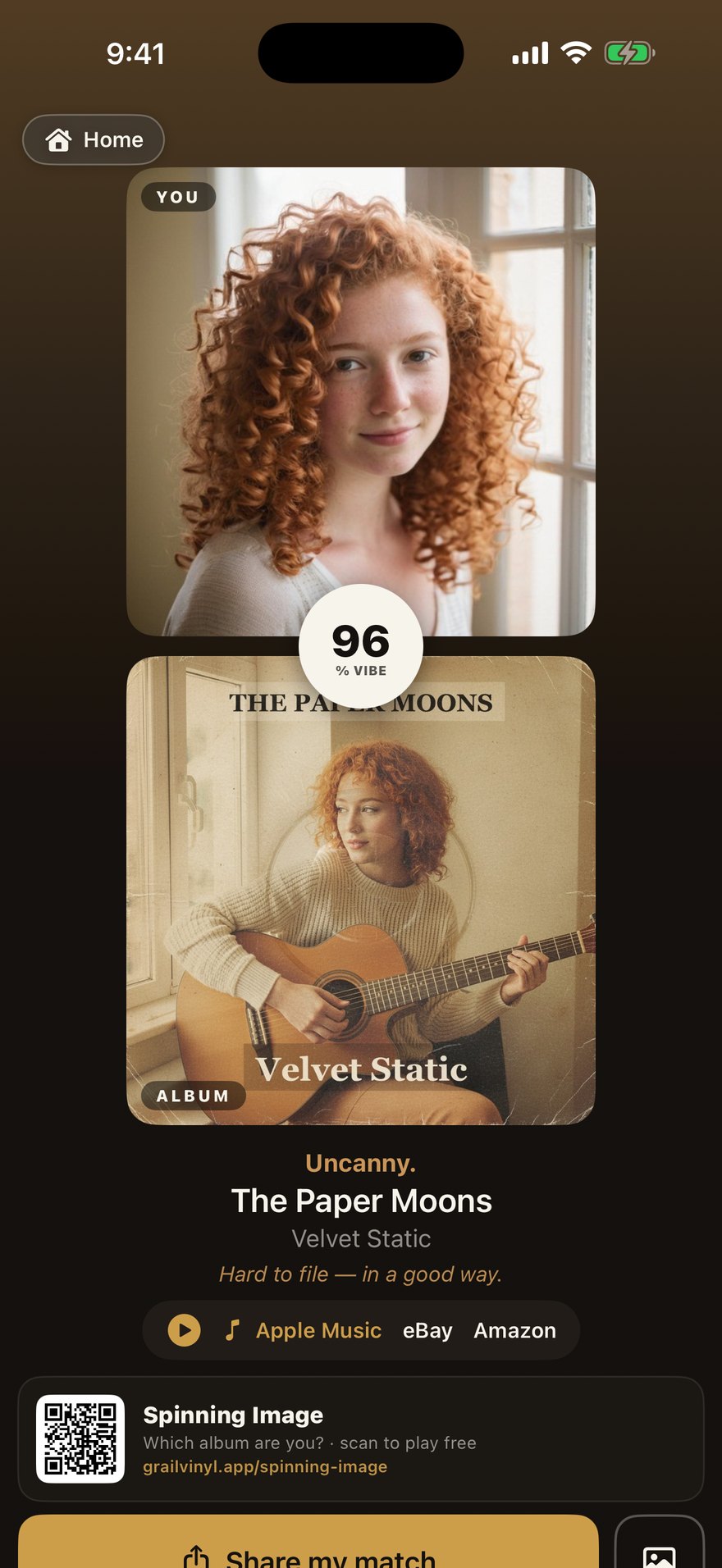 Which Album Are You — a photo matched to its album-cover twin